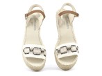 Cuña alta RENATTA beige